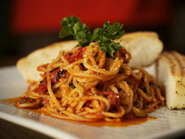 Garlic Shrimp Linguine