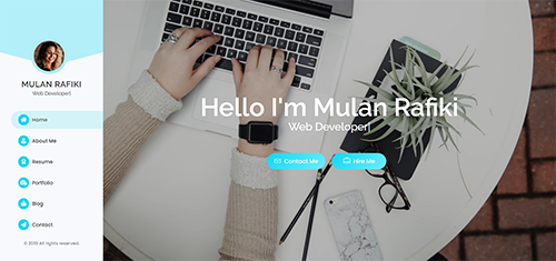 Mulan Resum / CV html template + RTL